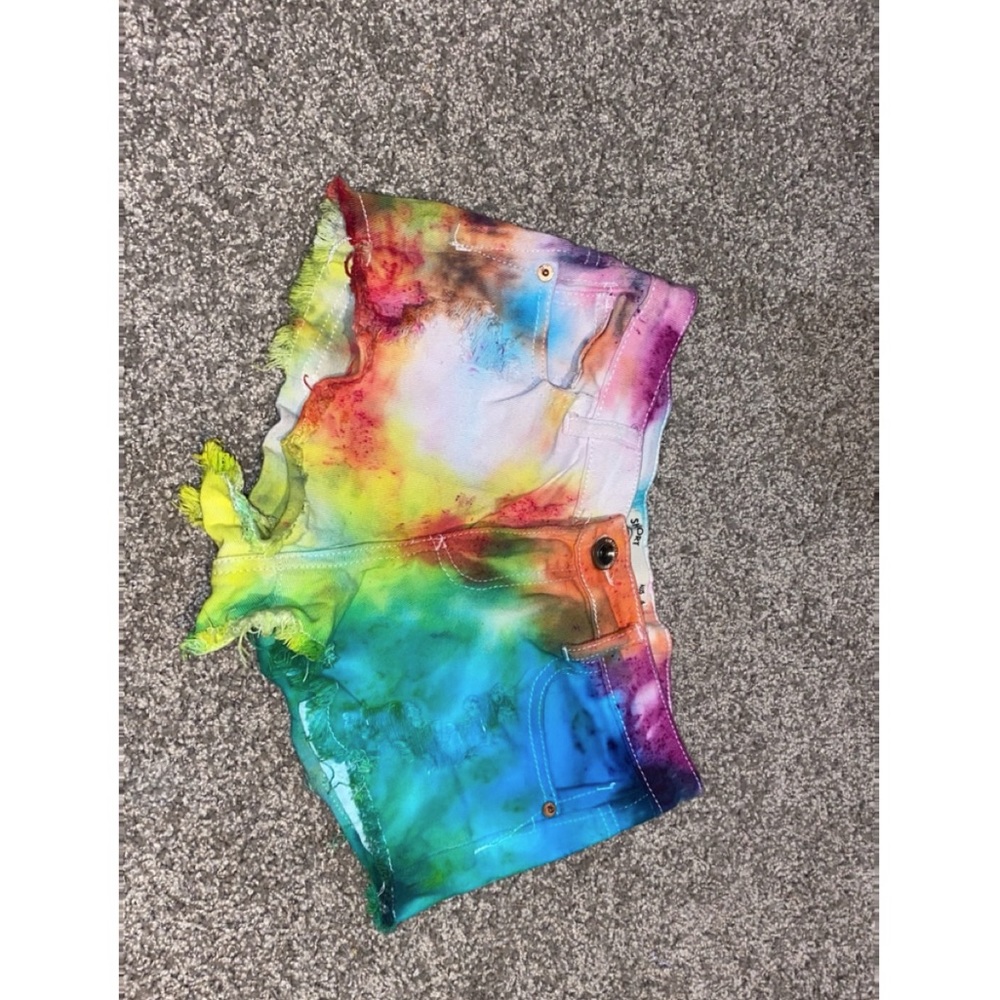Tie dye shorts